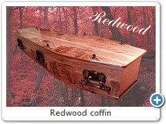Redwood coffin
